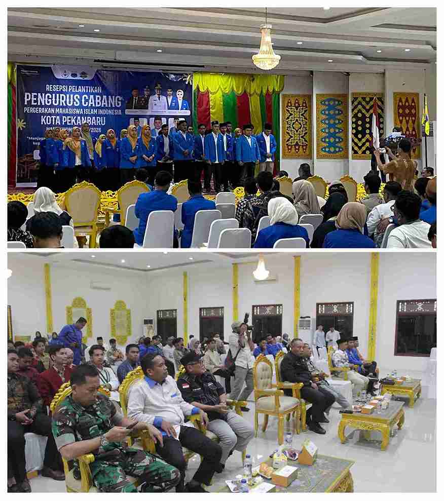 Pengurus Cabang PMII Kota Pekanbaru Masa Khidmah 2025–2026 Resmi Dilantik di Gedung LAM Provinsi Ria