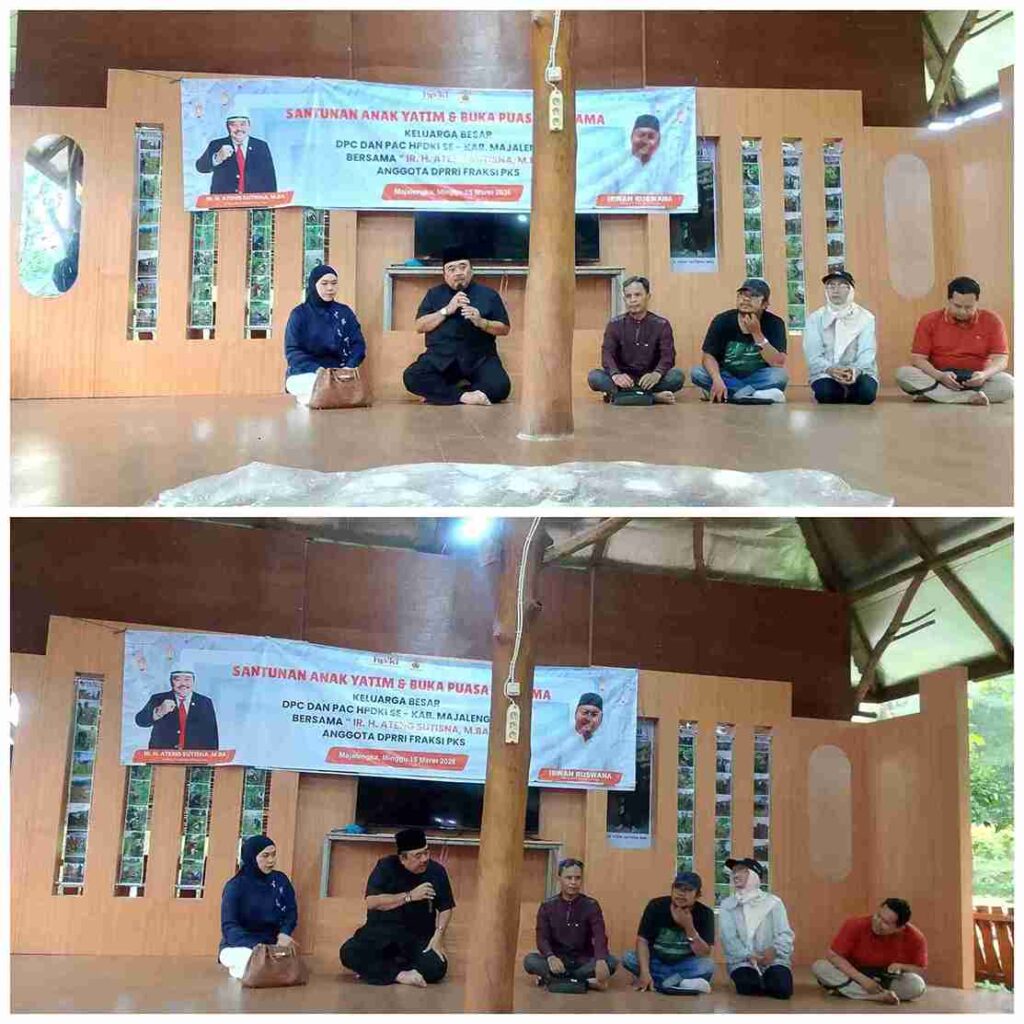 H.Ateng Sutisna Silaturahmi dan Buka Puasa Bersama Jurnalis Majalengka,Bahas Peran Pers Serta Pastikan Pasokan Migas Aman