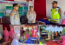 Kapolres Madina dan Bhayangkari Monitoring Pos, Beri Dukungan untuk Personel