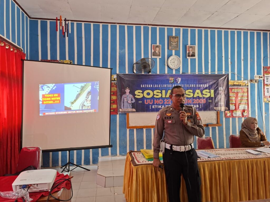 Semarak Ramadhan! Polres Tulang Bawang Gencarkan “Police Goes To School”, 186 Pelajar Sman 3 Menggala Digembleng Jadi Pelopor Keselamatan