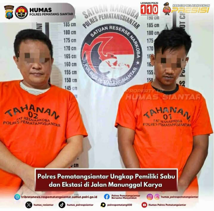 Res Narkoba Polres Pematang Siantar Tangkap Bandar Sabu Dan Ekstasi Di Jalan Manunggal Karya