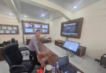 Pantau Arus Mudik Real Time, Wakapolres Karo Cek Posko Digital Ops Ketupat Toba 2026