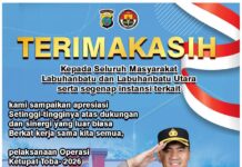 Operasi Ketupat Toba 2026 Usai, Kapolres Labuhanbatu Apresiasi Sinergi Masyarakat