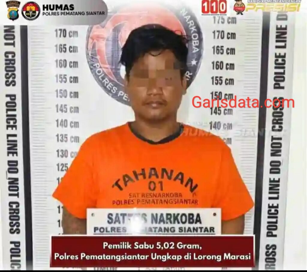 Res Narkoba Polres Pematang Siantar Menciduk Seorang Bandar Narkoba.