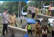 Cegah Gangguan Arus Mudik, Forkopimda Karo Cek Alat Berat Siaga di Jalur Berastagi