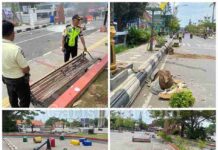 Demo Berujung Anarkis,Alun – Alun Indramayu Hancur Lantara Bupati Lucky Hakim Tidak Muncul