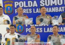 Press Release Polres Labuhan Batu Di Pimpin Langsung Oleh Kapolres.