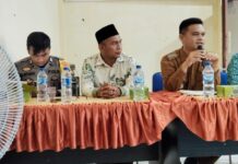 Polsek Sosa Hadiri Pertemuan Lintas Sektoral dan Halalbihalal di Ulu Sosa