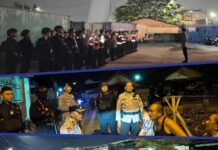 Brimob Polda Sumut Gelar Patroli Skala Besar di Belawan