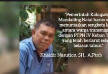 Dugaan Penyerobotan Lahan Transmigrasi oleh PTPN IV Kembali Mencuat, Pemkab Madina Didesak Bertindak