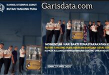Peringati Hari Bakti Pemasyarakatan ke-62 Rutan Tanjung Pura Bagi Gerobak Usaha untuk Keluarga Warga Binaan