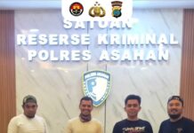 POLRES ASAHAN UNGKAP KASUS PERCOBAAN PEMERASAN DAN CURAS DI KISARAN BARAT