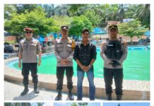 Personil Polres Padang Lawas Patroli Di Tempat Wisata, Ciptakan Keamanan Bagi Pengunjung