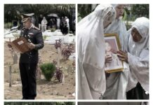 Upacara Pemakaman Almarhum Iptu Jefri Helmi Di Pimpin Langsung Oleh Kapolres Asahan