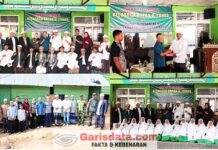 Ketua DPRD Madina Dampingi Mayjen TNI Maulana Ridwan Salurkan Bantuan Sosial untuk Santri Pesantren Musthafawiyah Purba Baru