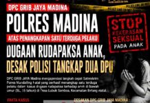 DPC GRIB JAYA Madina Apresiasi Polres Mandailing Natal Tangkap Satu Terduga Pelaku Dugaan Rudapaksa Anak, Desak Dua DPO Segera Ditangkap